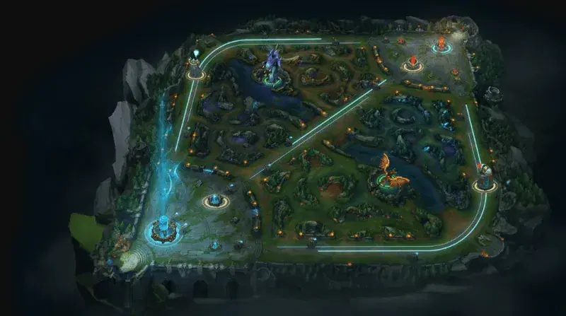 Mapa do Summoner's Rift - Diferença entre macro e micro no League of Legends