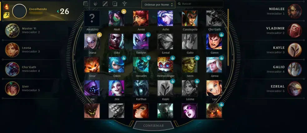 Melhores campeões de League of Legends 2026 - tier list e meta atual